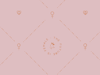 The Future is Female | Pattern branding identity pattern system