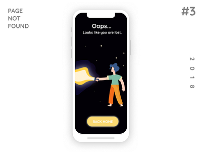 404 Not Found design figma flight illustrator iphonex page ui
