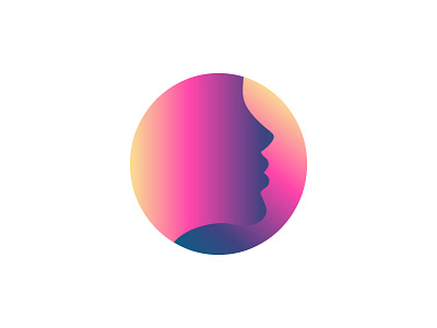 Gradient Logo O blue face female gradient instagram logo male orange pink portrait side yellow