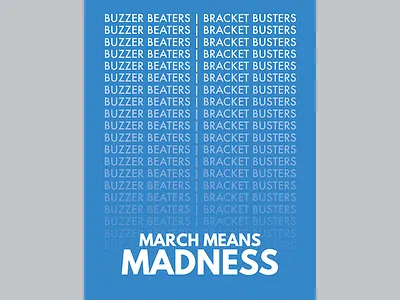 MARCH MEANS MADNESS basketball march madness ncaa tournament