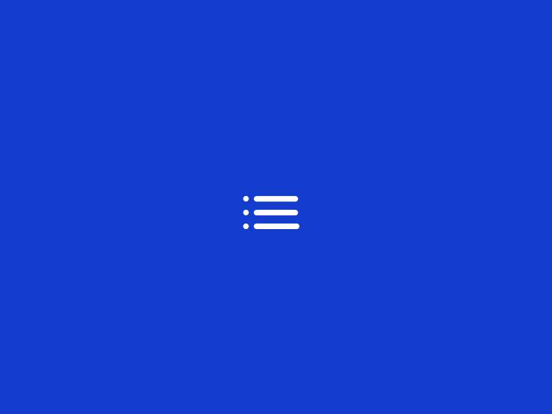 Menu & Return animated blue design gif menu return ui ux
