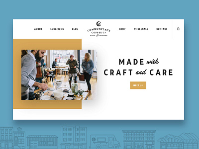 Commonplace Coffee Website coffee commonplace website website header