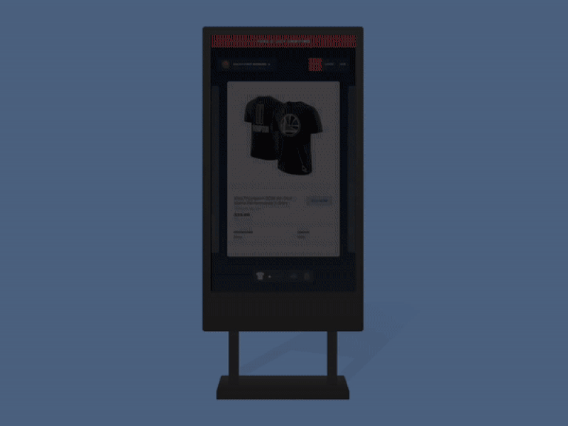 Retail Kiosk UI kiosk shopping ui ux