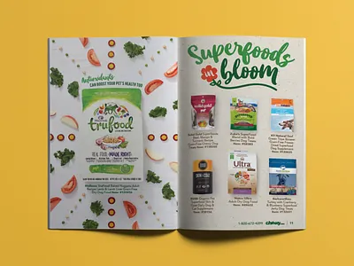 Superfoods in Bloom animals brochure cat catalog chewy dog food styling pet food pet supplies pets spring