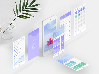 Thoughts - meditation app app ios meditate meditation mobile mobiledesign ui ux