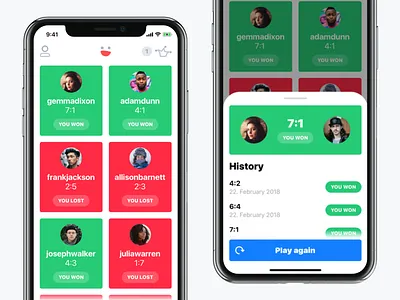 Cheese – Try Not To Laugh card game grid ios iphone x list ui ux