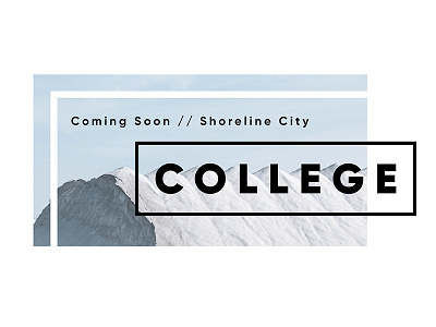 College Launch Graphic church church graphics clean screen simple