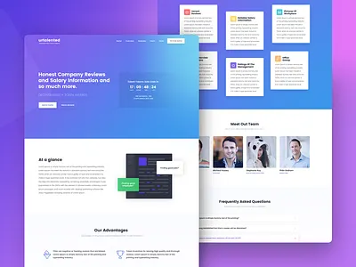 Urtalented - Landing Page company employee hire job office rating reviews salary token