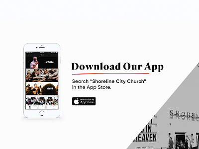 App Launch Screen app church church graphics clean photo screen simple