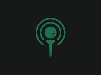 Golf Podcast Icon golf icon logo podcast symbol