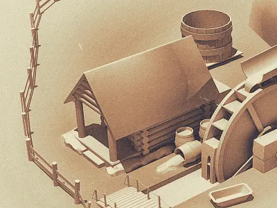 West Illustration 3d 3dsmax illustration photoshop western westworld