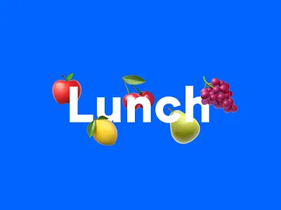 Failure to lunch brutalism emoji emoticon fruit internet lunch signage wayfinding