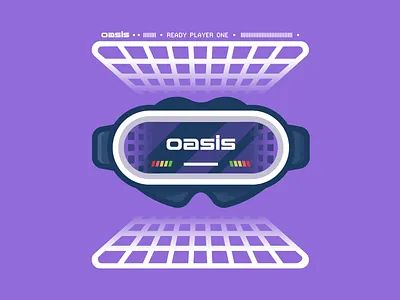 O.A.S.I.S. illustration illustrator movie nerd readyplayerone vector vr