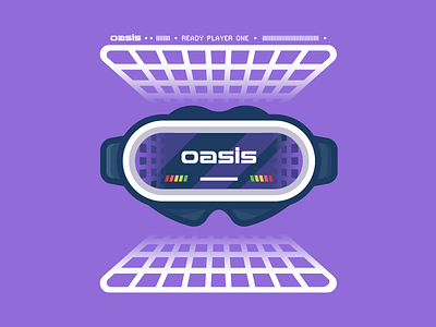 O.A.S.I.S. illustration illustrator movie nerd readyplayerone vector vr