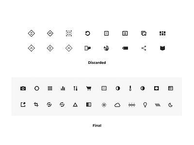 VSCO Icons app iconography icons mobile vsco