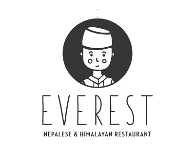 Everest Restaurant logo branding everest illustration logo nepal restaurant