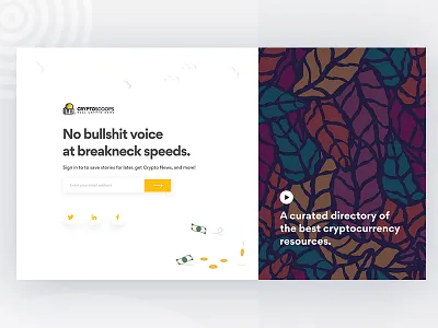 Crypto Scoops bitcoin blockchain blog blog design contribution crypto cryptocurrency news token