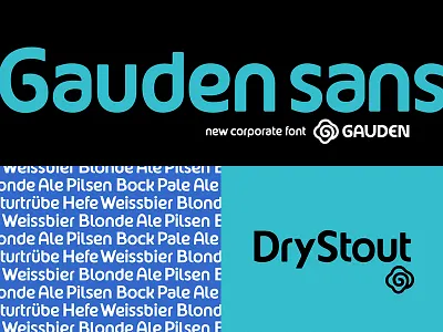 Gauden Sans beer corporate font typeface typography