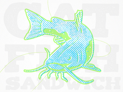 Catfish catfish fishing illustration