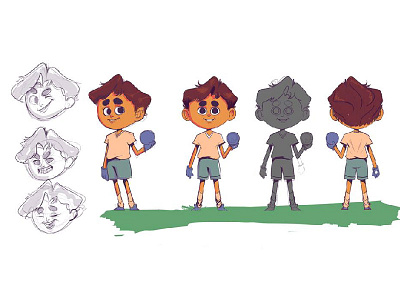 KID art cartoon character concept design kid