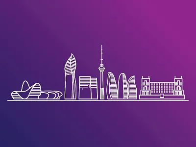 Baku city baku city purple