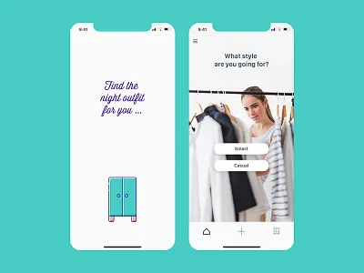 wardrobe app flat desing iphone x photoshop ui design ux design