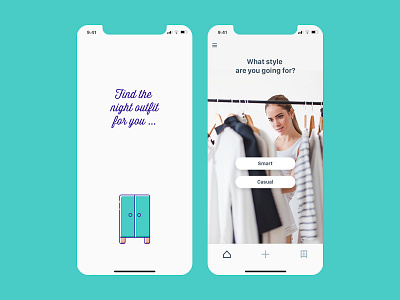 wardrobe app flat desing iphone x photoshop ui design ux design