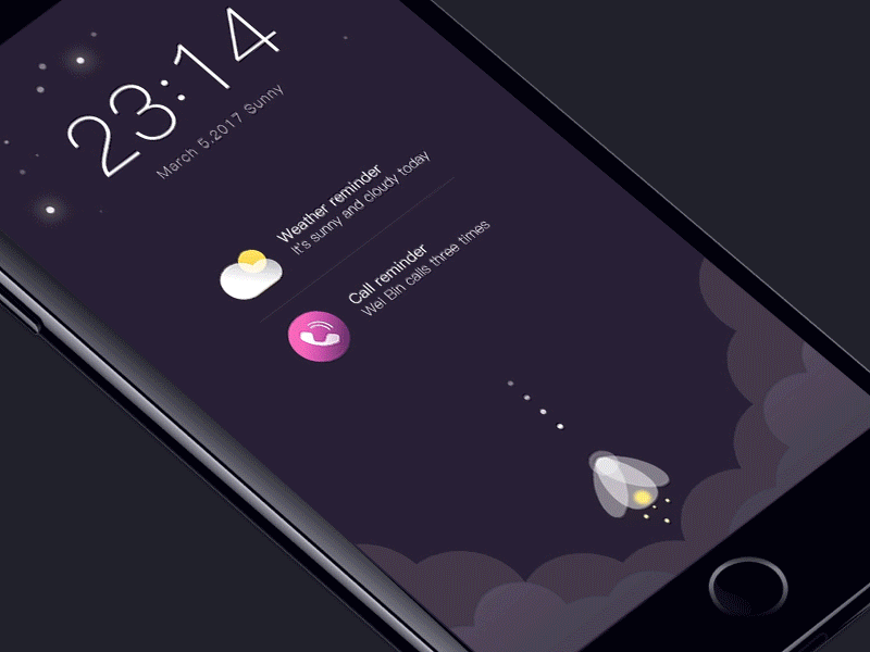 Mobile phone lock screen colour design dribbble dynamic effect gif icon illustration logo sunlight ui ux