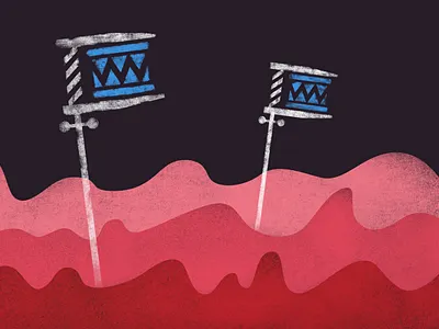 Compressed Drum Soundwave Illustration audio compression drum effects grain illustrator music photoshop production soundwave technique texture