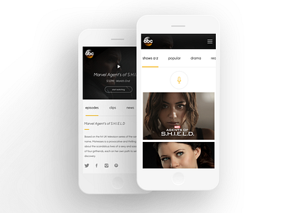 mobile showpage hero mobile navigation responsive ui ux voice web