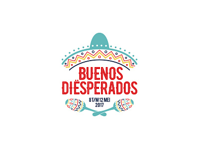 Buenos Diësperados brand branding buenos design desperados fiesta graphicdesign identity logo mexican party sombrero