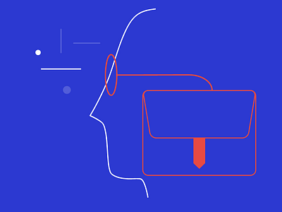 Item #6 briefcase glasses illustration look man see serious teach work working