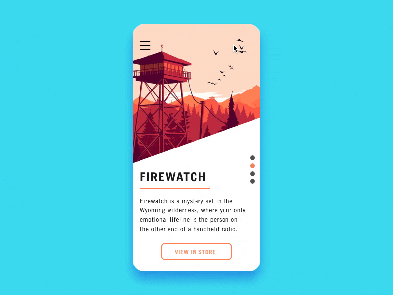 Elastic Burger Menu app comwrap elastic firewatch flinto ios menu steam