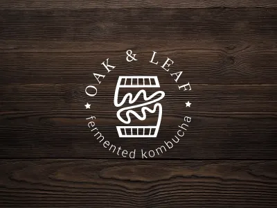 Oak Leaf Dribble barrel fermented kombucha leaf oak simple