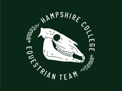 Equestrian Logo collegiate equestrian horse logo skeleton skull