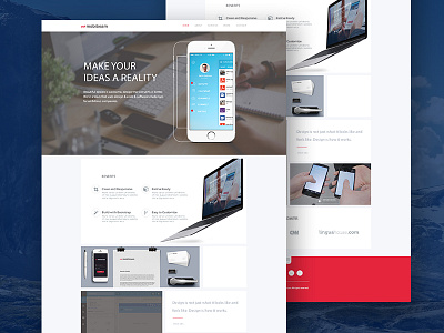 Landing Page app landing onepage page webpage