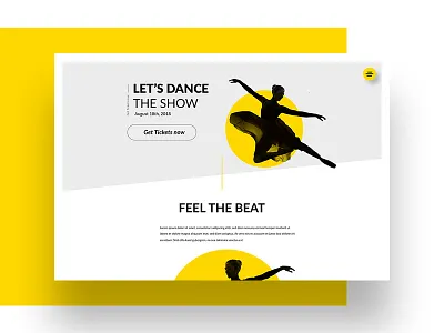 Let's Dance Landingpage Concept app branding dance design landingpage portfolio screen ui ux web webdesign website
