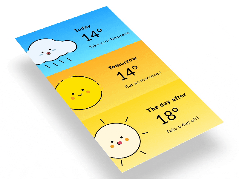 Weather App Design app animation app design weather app design