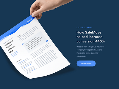 Traditional Chat vs SaleMove Chat case study conversion cover cx layout leaflet mockup salemove ui whitepaper