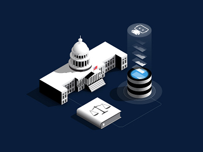 DataRobot - Public Sector ai artificial intelligence automation data science datarobot design illustration innovation isometric machine learning public sector ui