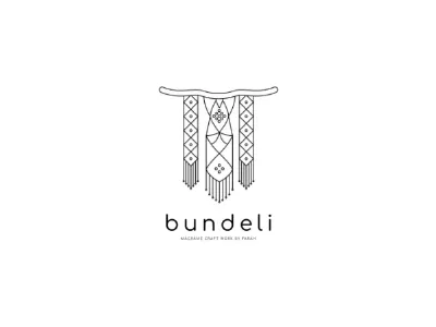 Logo Bundeli Macrame brand branding craft logo macrame