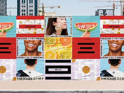 All About That Wheatpaste ad asian branding chinese flower honey identity logo poster typography wheatpaste