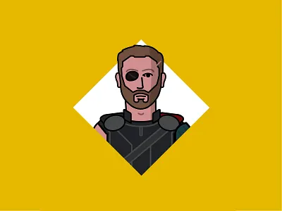 "What are you, Thor: God of Hammers?" avengers character design design eye patch icon illustration illustrator marvel movies thor