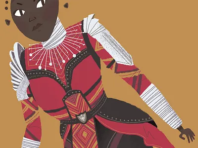 Afrofuturism afrofuturism black panther editorial illustration lupita nyongo