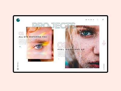 project page agency design fashion interface minimal modern portfolio project page ui ux web