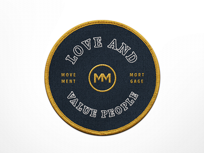 Movement Patch badge lockup mockup patch retro typography vintage