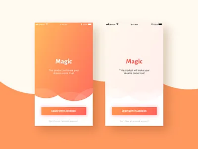 work in progress! gradient login mobile ui