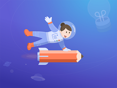 Astronaut astronaut illustration ui ux vector