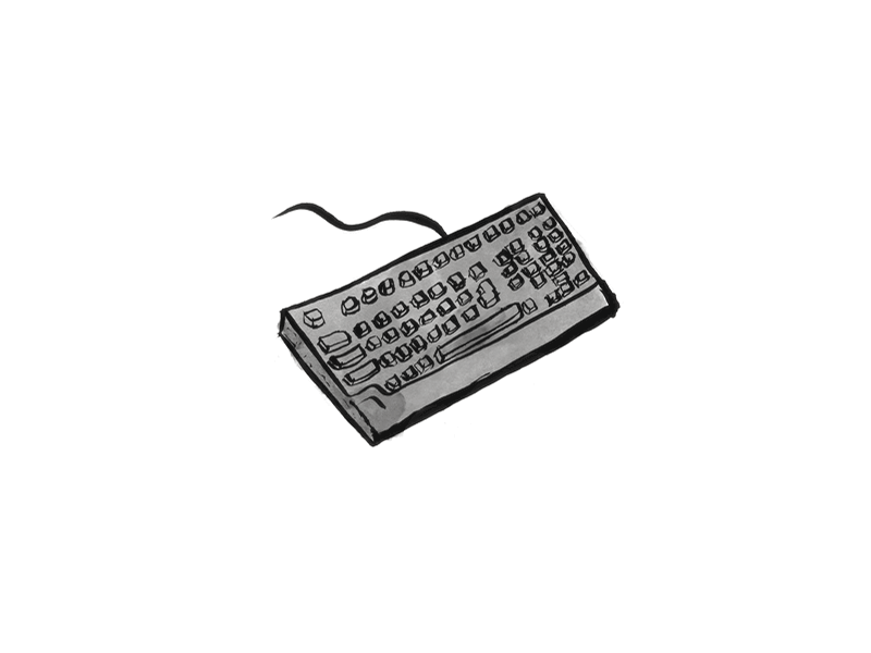 Keyboard 2d animation gif keyboard pen photoshop