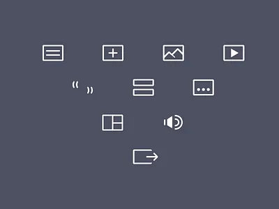 WordPress Post Format Icons adobe illustrator icons ui wordpress